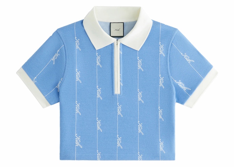 【完売品最終値下げ】Kith Taylen Pique Logo Knit Kith Women Taylen Pique Logo Knit Polo Calypso - SS24 - US