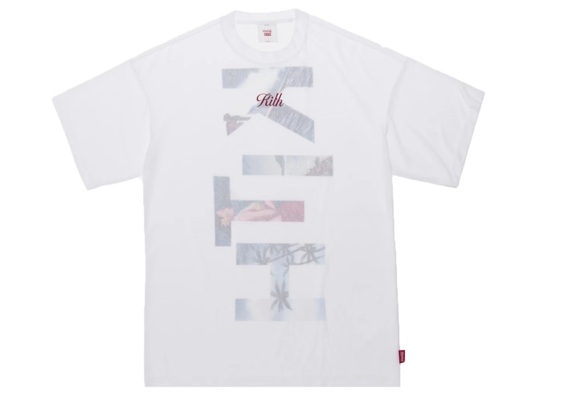 Kith Women ☆ Coca Cola Oversized Tee Kith Women x Coca-Cola Oversized Surf Tee White - SS19 - US