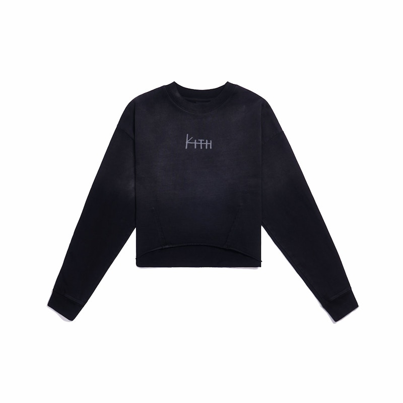 Kith Women x Ksubi Nova Crop L/S Tee Washed Black - SS20 - JP Kith Women x Ksubi Nova Crop L/S Tee Washed Black - SS20 - JP
