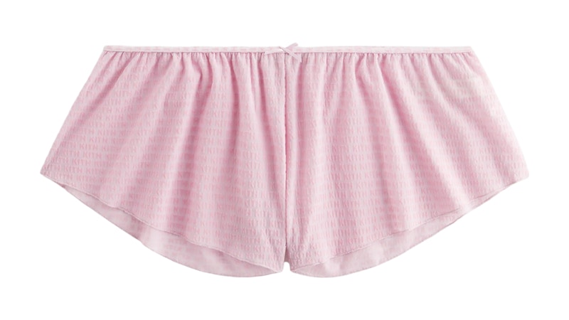 Pre-owned Kith Women's Mesh Tap Shorty Set In Poppet In Pink