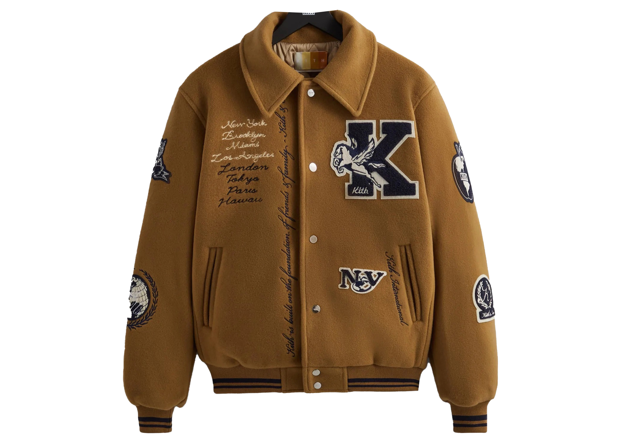 Kith Wool Coaches Jacket Dorado Men's - FW22 - US