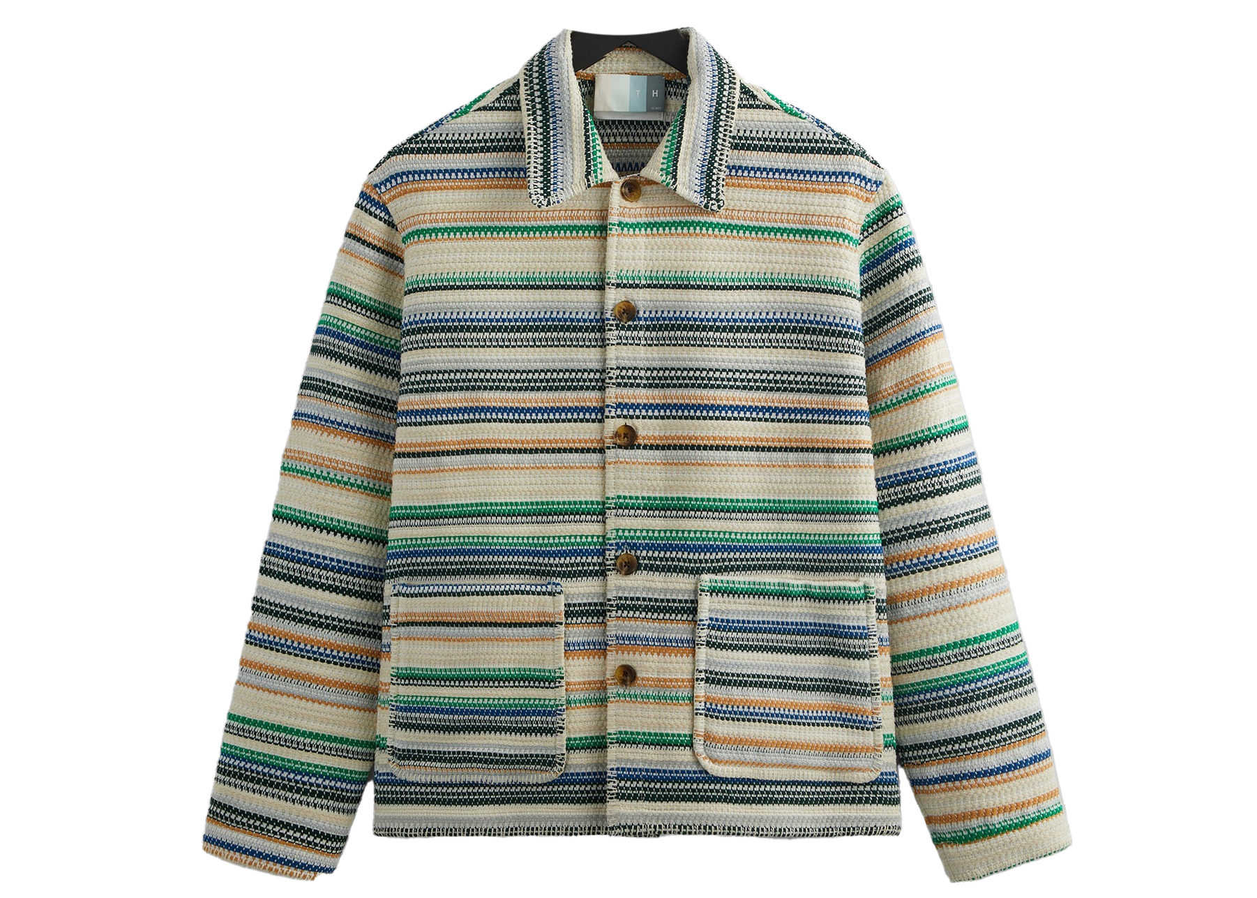 Kith Woven Stripe Coaches Jacket Current Men's - SS23 - US