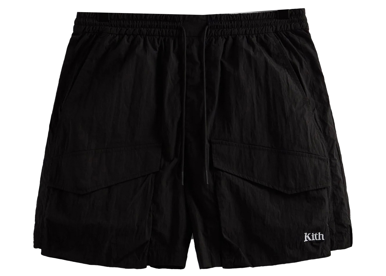 Kith Wrinkle Nylon Boreum Cargo Short Black Men's - FW22 - US