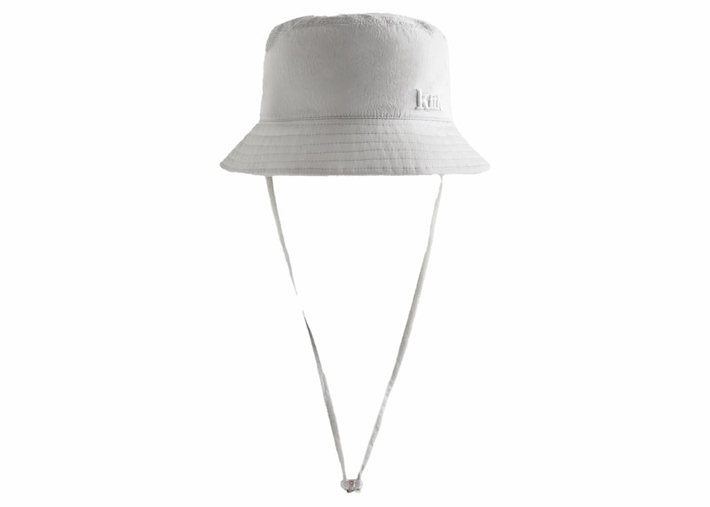 Kith Wrinkle Nylon Bucket Hat Concrete SS23 IT