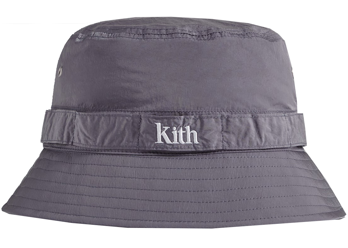 Kith Wrinkle Nylon Serif Bucket Hat Hat Vision Men's   SS   US