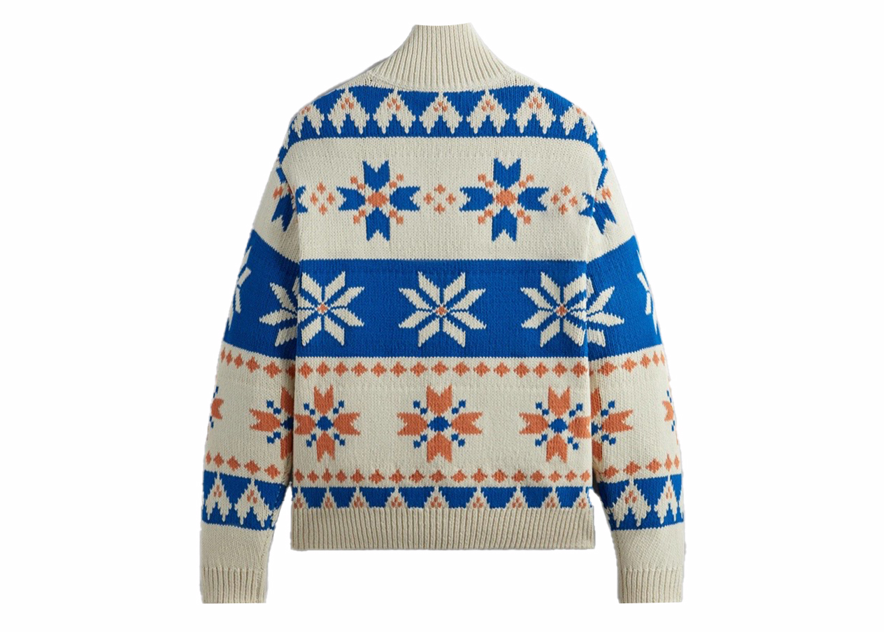 Kith Wyona Full Zip Sweater Sandrift