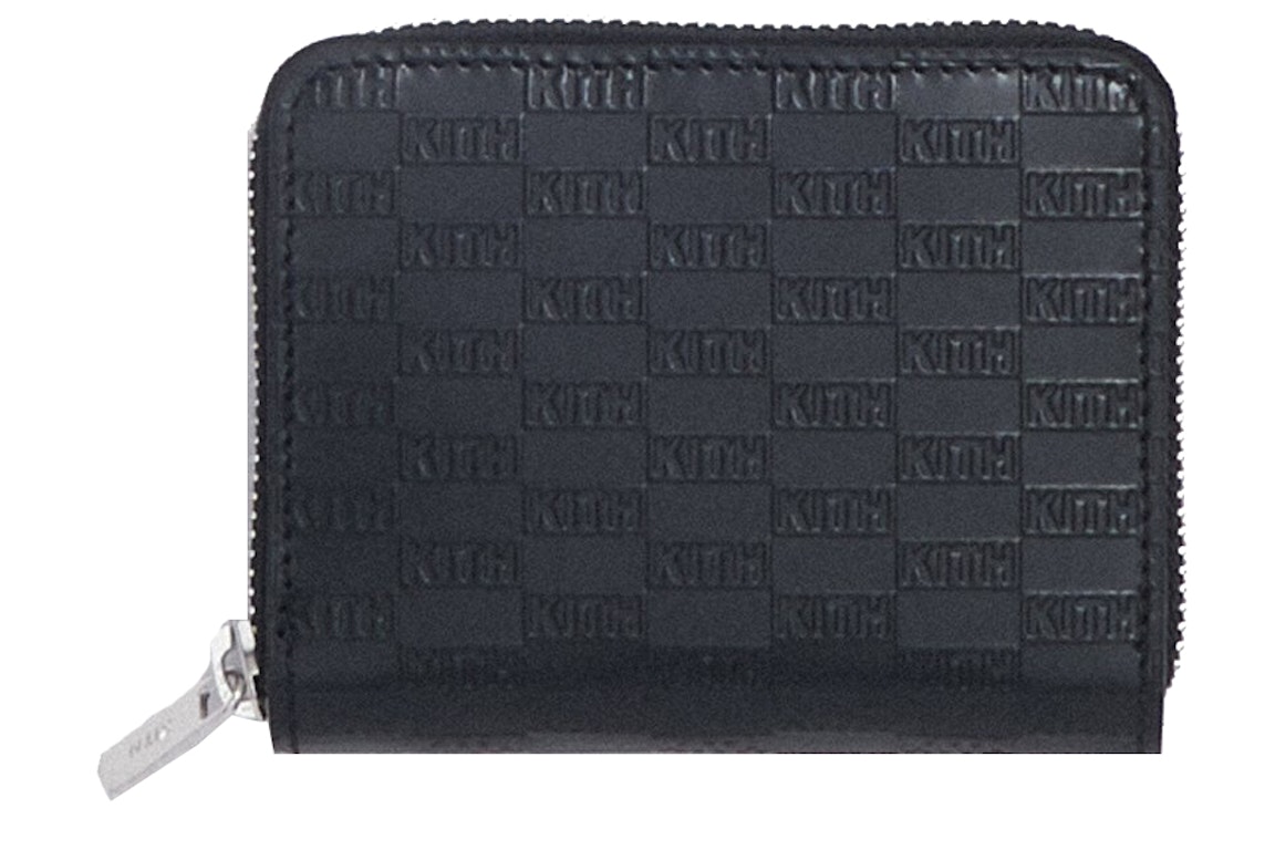Pre-owned Kith Zip Around Wallet Black