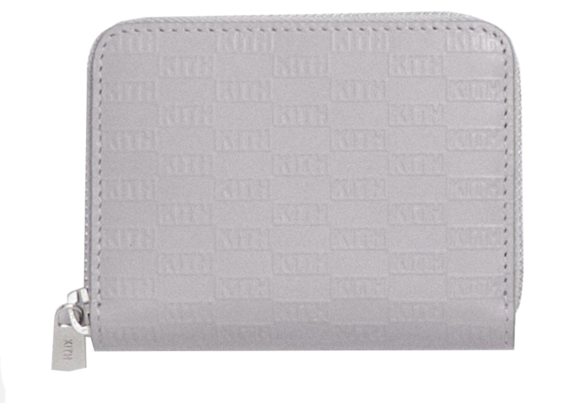 Kith Zip Around Wallet Light Grey - FW21 - JP