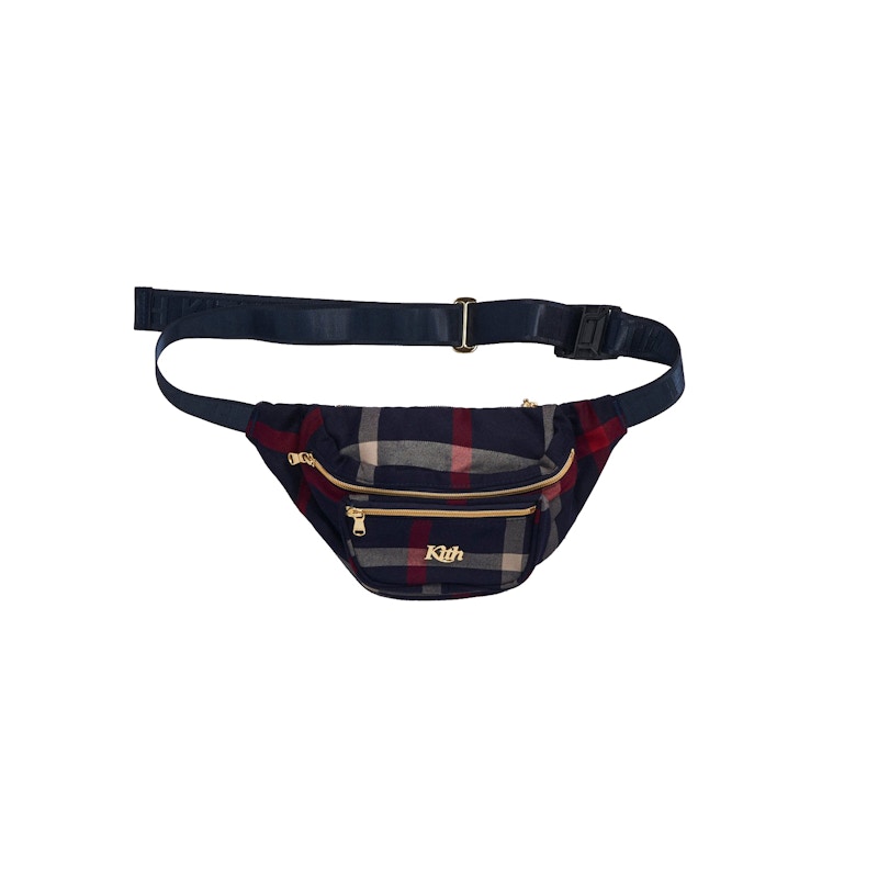 Kith for Bergdorf Goodman Astor Plaid Waist Bag Red - FW20 Men's - US