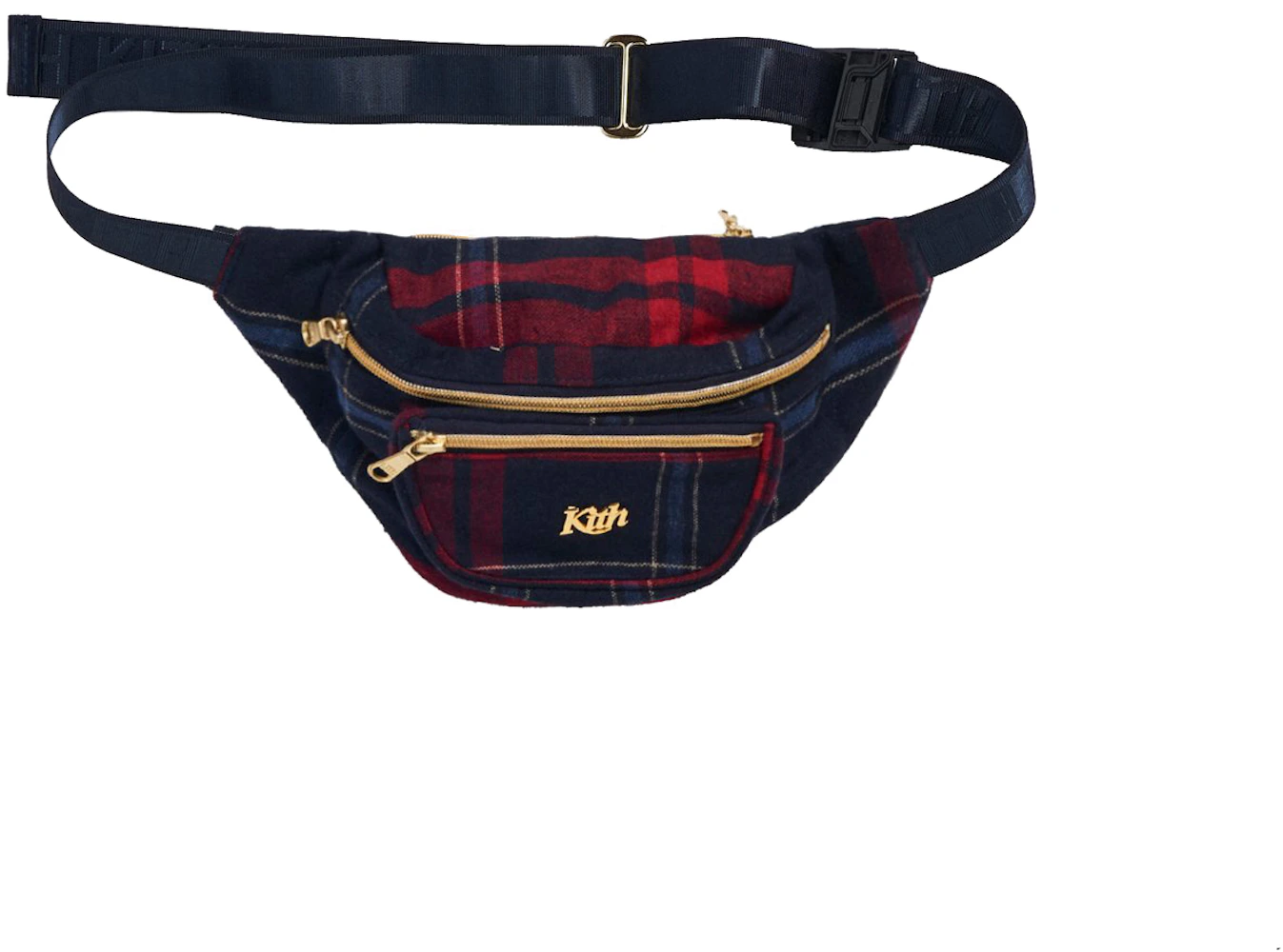 Kith for Bergdorf Goodman Astor Wool Plaid Waist Bag Navy Men's - FW20 - US