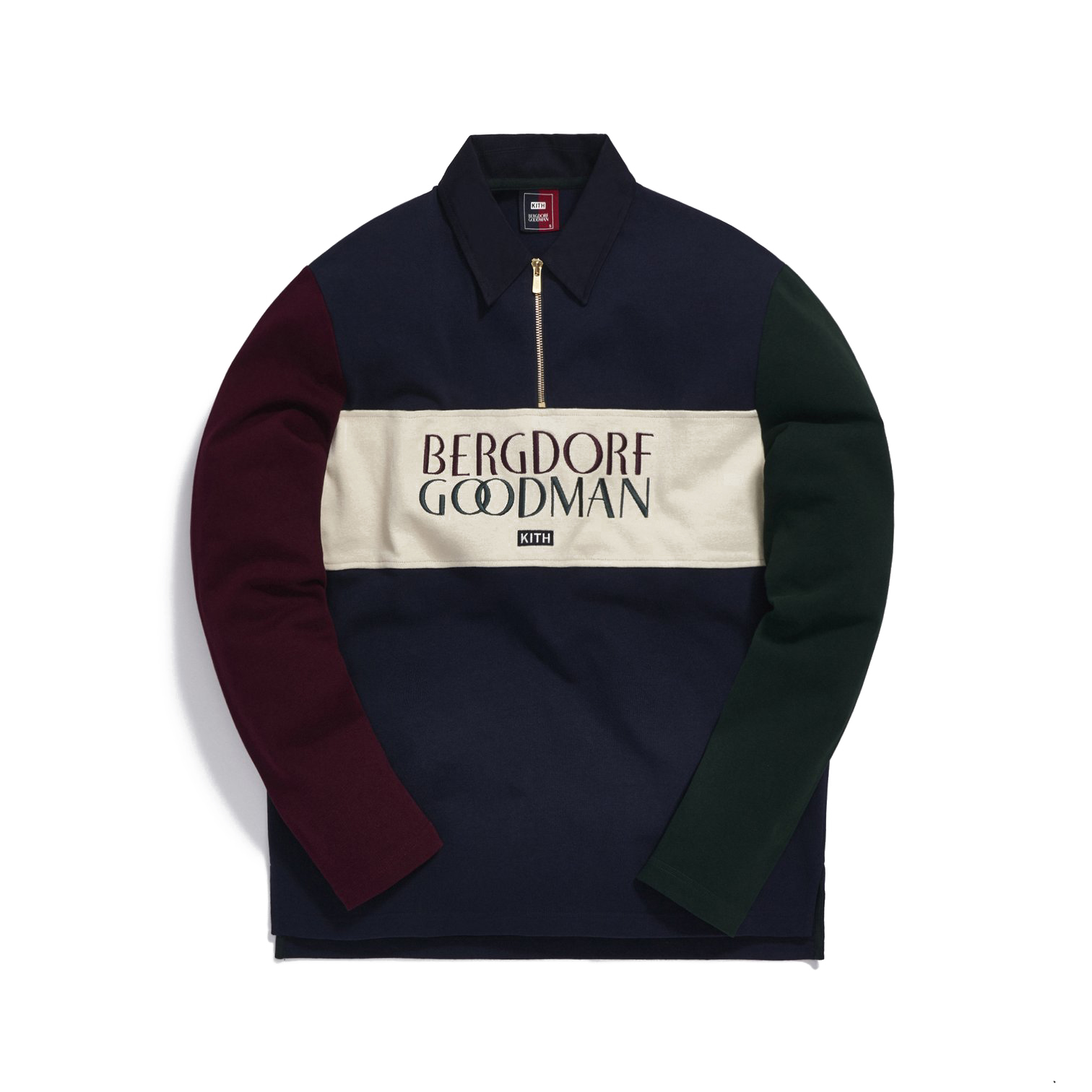 Kith for Bergdorf Goodman L/S Quarter Zip Navy Men's - FW20 - US