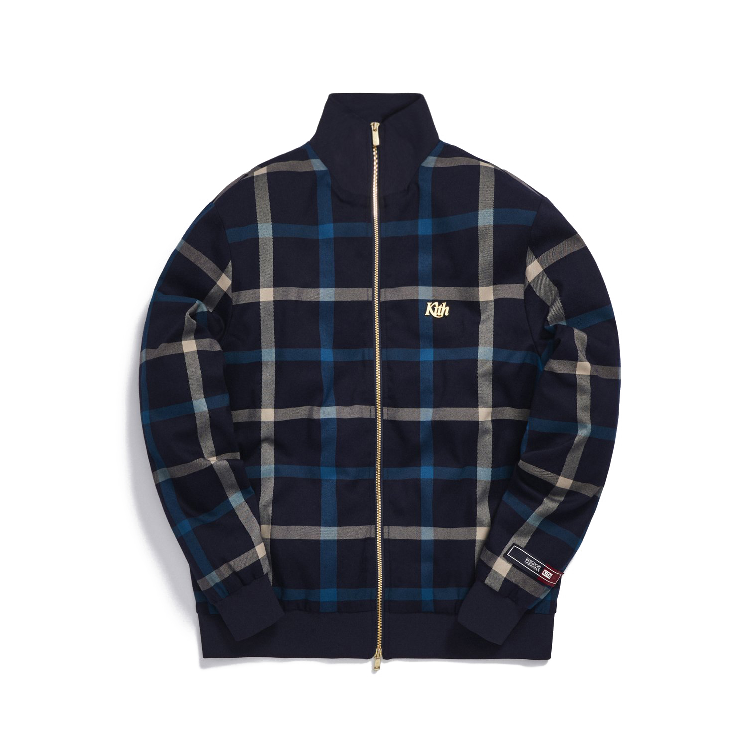 Kith for Bergdorf Goodman Roger Track Jacket Navy/Blue Plaid