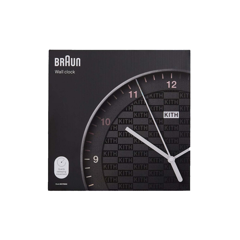 Kith for Braun BC17 Wall Clock Black - FW22 - US