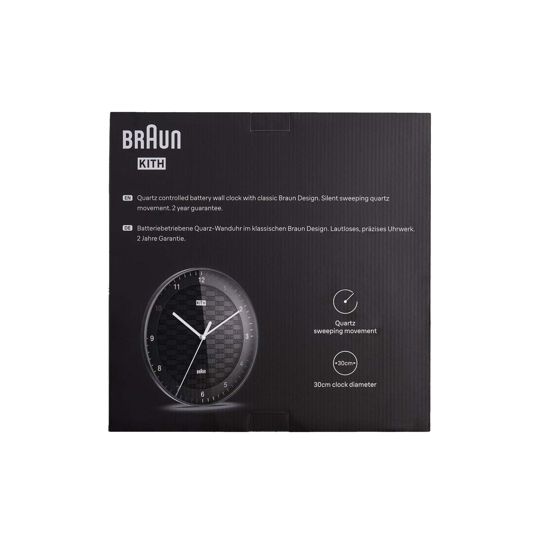 Kith for Braun BC17 Wall Clock Black - FW22 - US