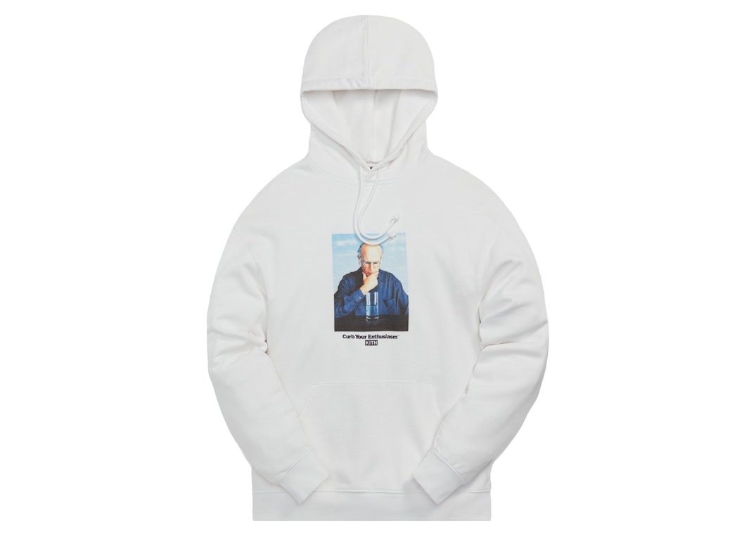 Pre-owned Kith For Curb Your Enthusiasm Perspective Hoodie White