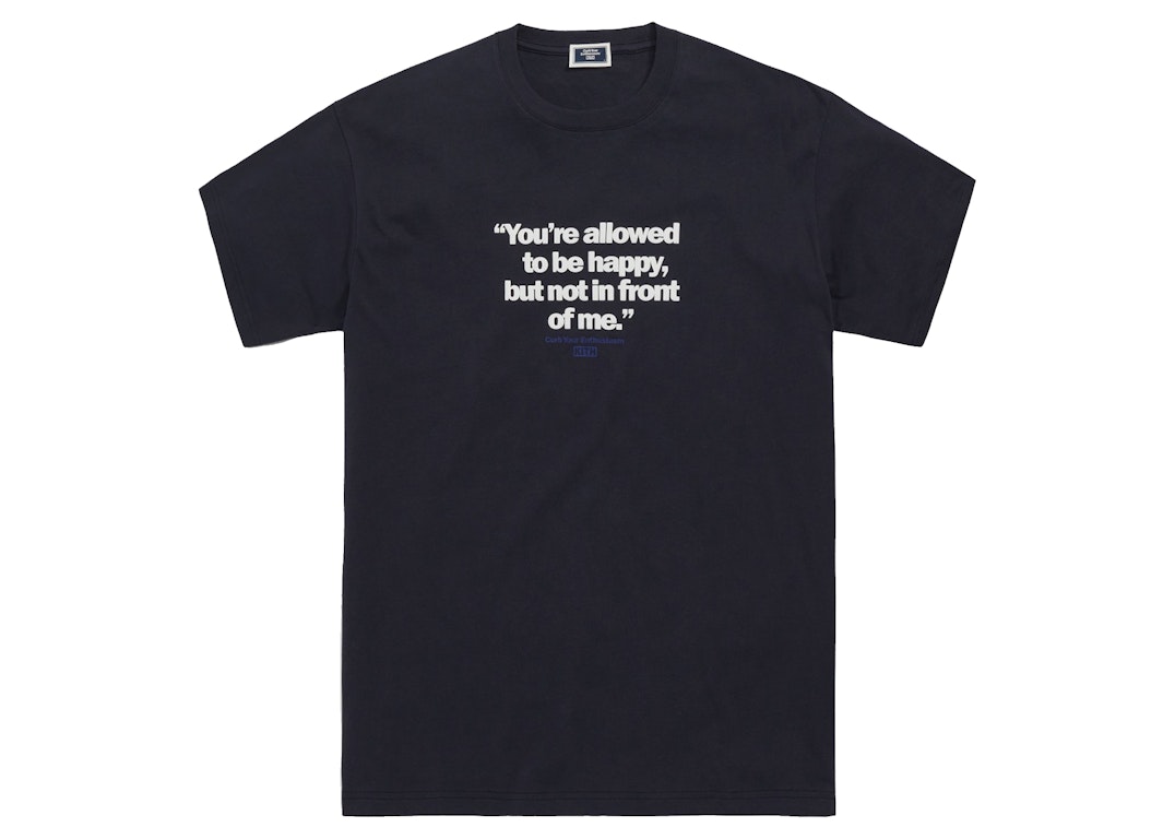 Pre-owned Kith For Curb Your Enthusiasm Unhappy Tee Nocturnal