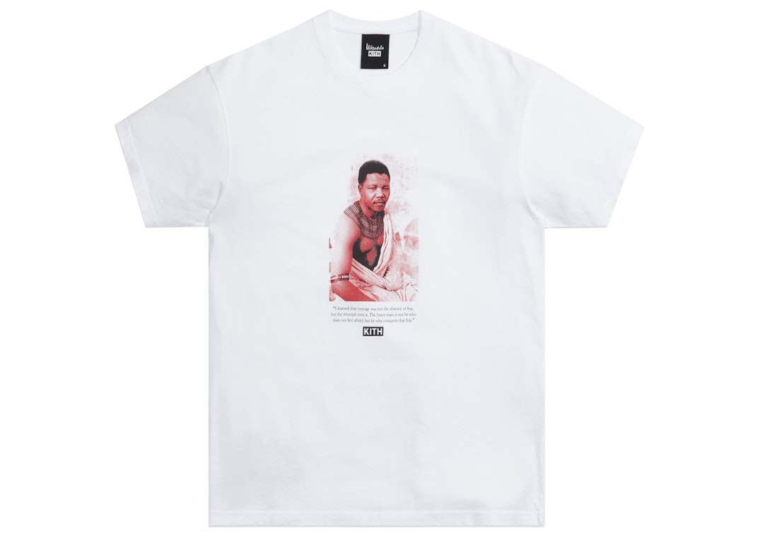 Pre-owned Kith For Mandela Day 2021 Triumph Vintage Tee White