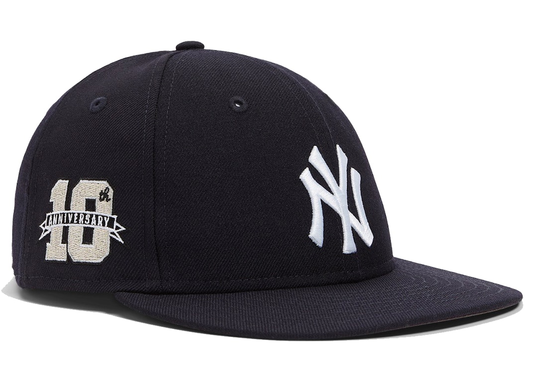 Pre-owned Kith For New Era New York Yankees 10 Year Anniversary Low Profile 59fifty Fitted Hat Battleship