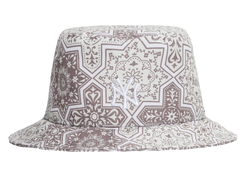 Kith for New Era & New York Yankees Moroccan Tile Bucket Hat Pink