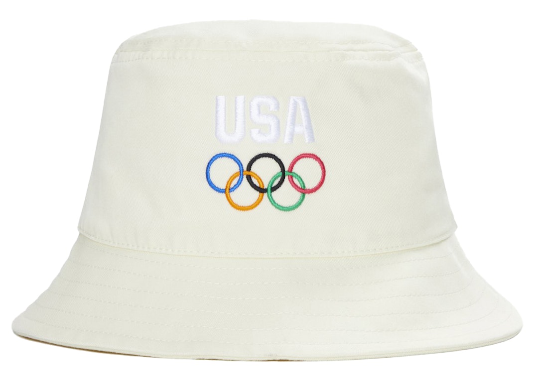Pre-owned Kith For Team Usa 5 Rings Bucket Hat Spirited