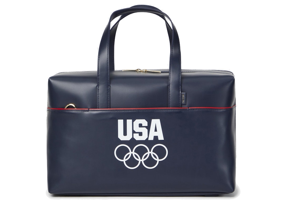 Pre-owned Kith For Team Usa & Away Leather Everywhere Bag Navy
