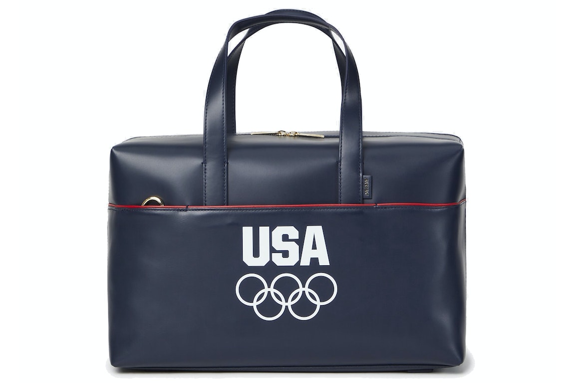 Pre-owned Kith For Team Usa & Away Leather Everywhere Bag Navy