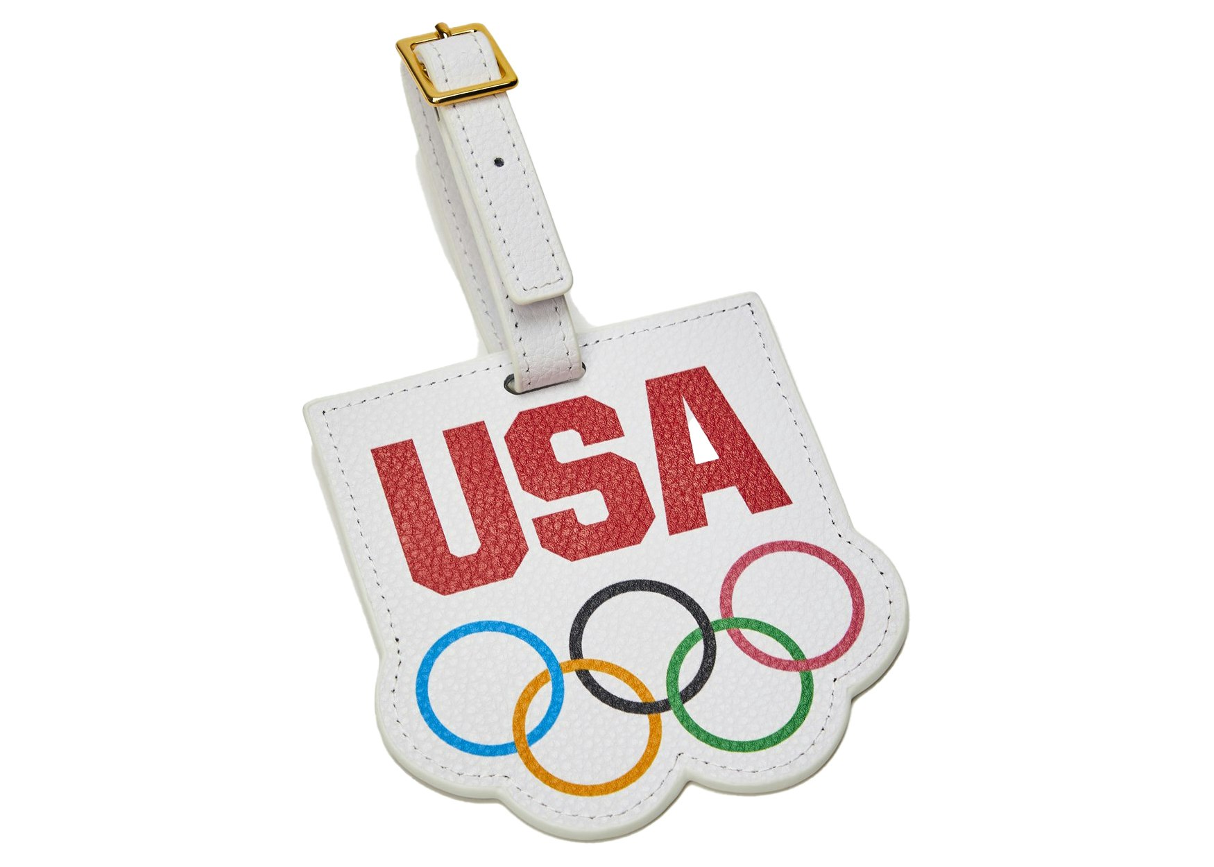 Kith for Team USA  Away Olympics Rings Luggage Tag White - SS21