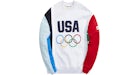 Kith pour Team USA Colorblock Crewneck Light Gris chiné