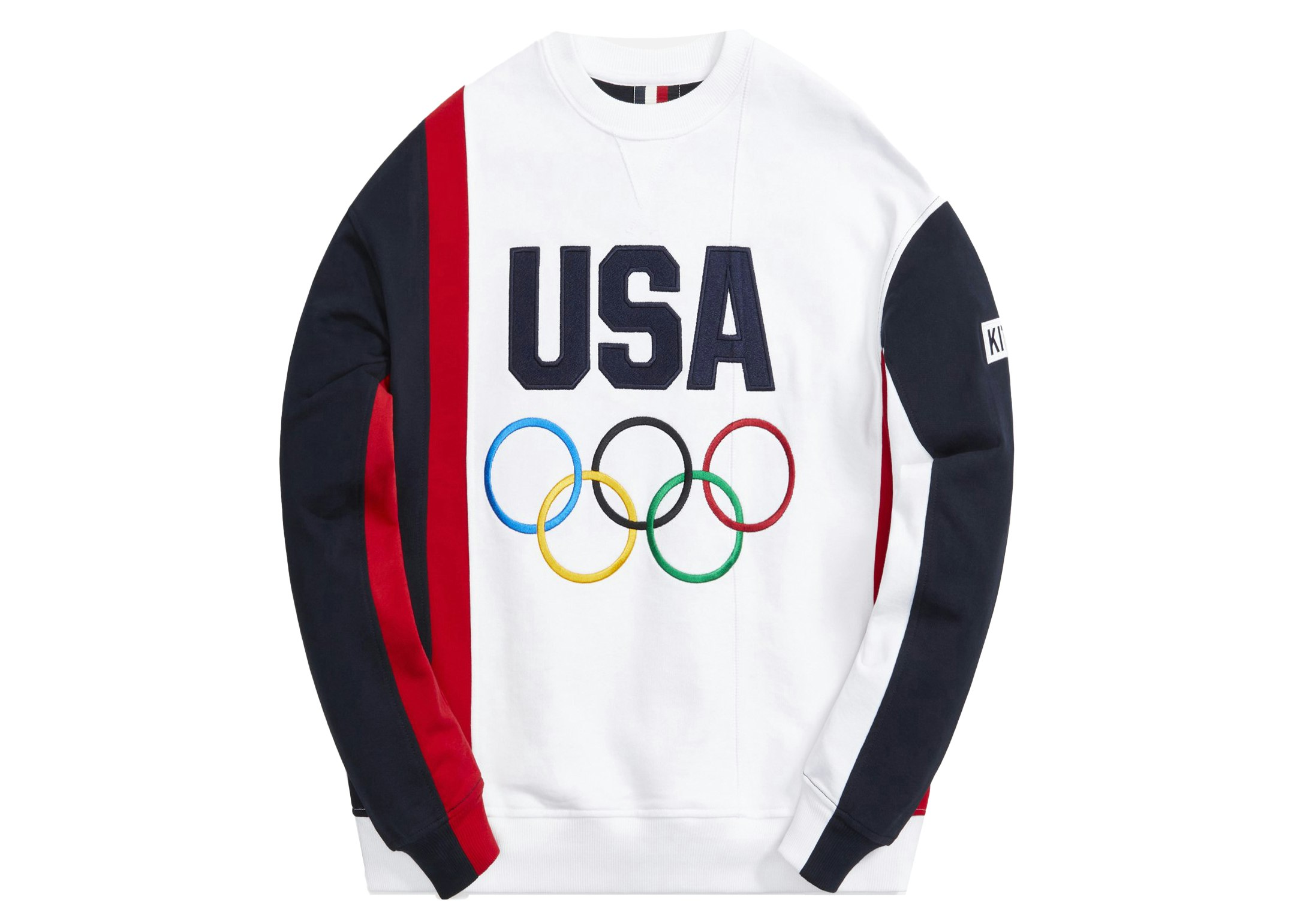 Kith for Team USA Colorblocked Crewneck White/Multi - SS21 - US