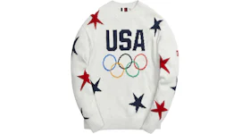 Kith for Team USA Intarsia Sweater Light Grey