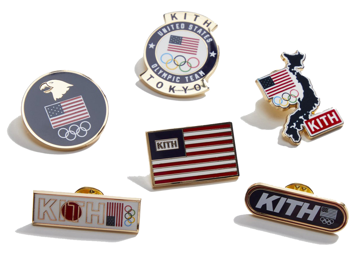 Kith for Team USA Pins Set Multi