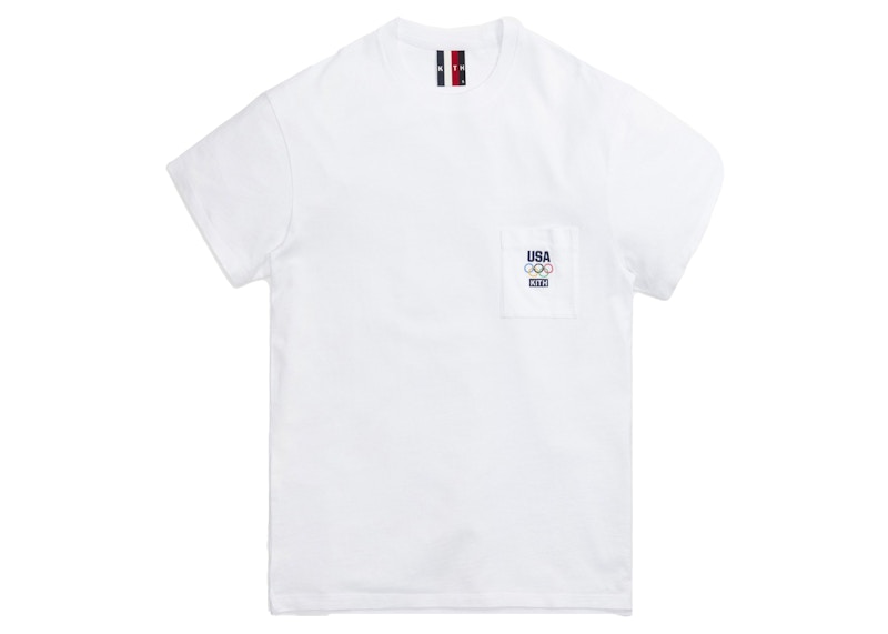 Kith for Team USA Pocket Tee White Men's - SS21 - US