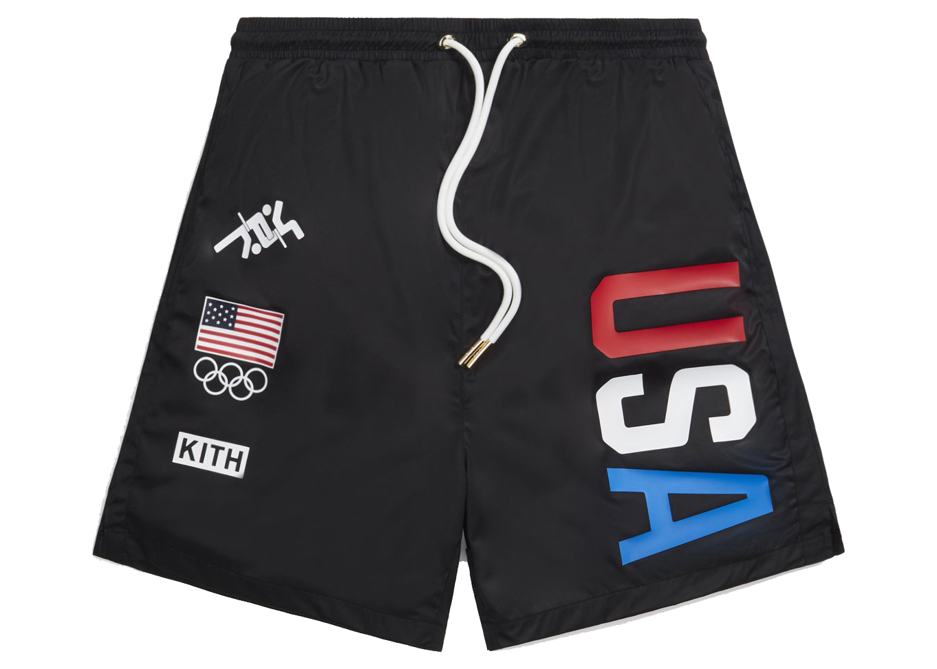 Kith for Team USA Ring Swim Shorts Black Men's - SS21 - US
