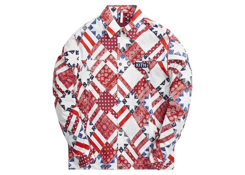 Kith for Team USA Starry Quilt Coaches Jacket Pyre Men's - SS21 - US