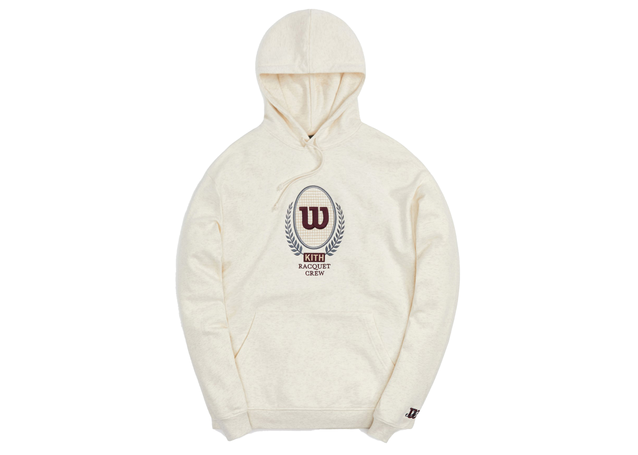 Kith for Wilson Crest Hoodie Heather Oatmeal Men's - FW21 - US