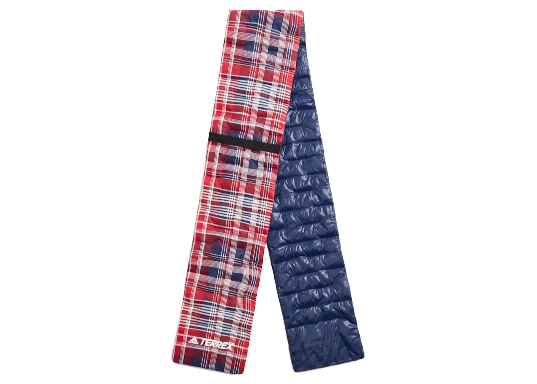 Pre-owned Kith For Adidas Terrex Scarf Red Plaid