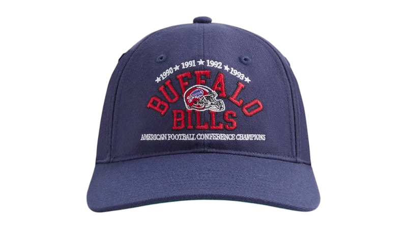 Pre-owned Kith X 47 Brand X Nfl Buffalo Billong Sleeve Wool Blend Franchise Long Sleeve Cap In Nocturnal In Black