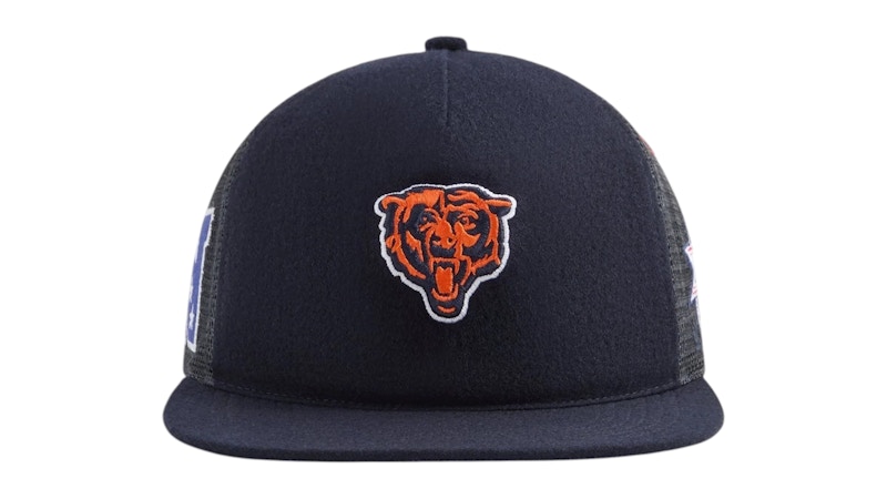 Pre-owned Kith X 47 Brand X Nfl Chicago Bears Wool Hitch Trucker Hat In Nocturnal In Black