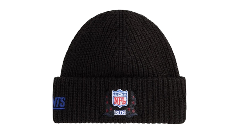 Pre-owned Kith X 47 Brand X Nfl Chunky Knit Mia Beanie In Black