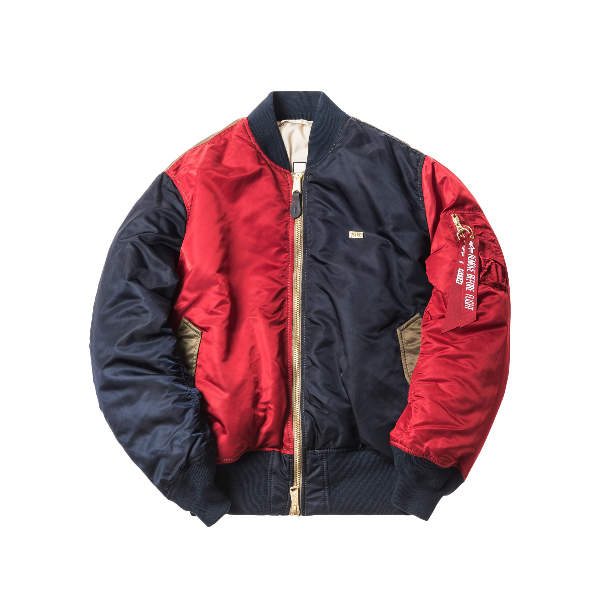 Kith x Alpha Industries MA-1 Bomber Navy/Red/Olive