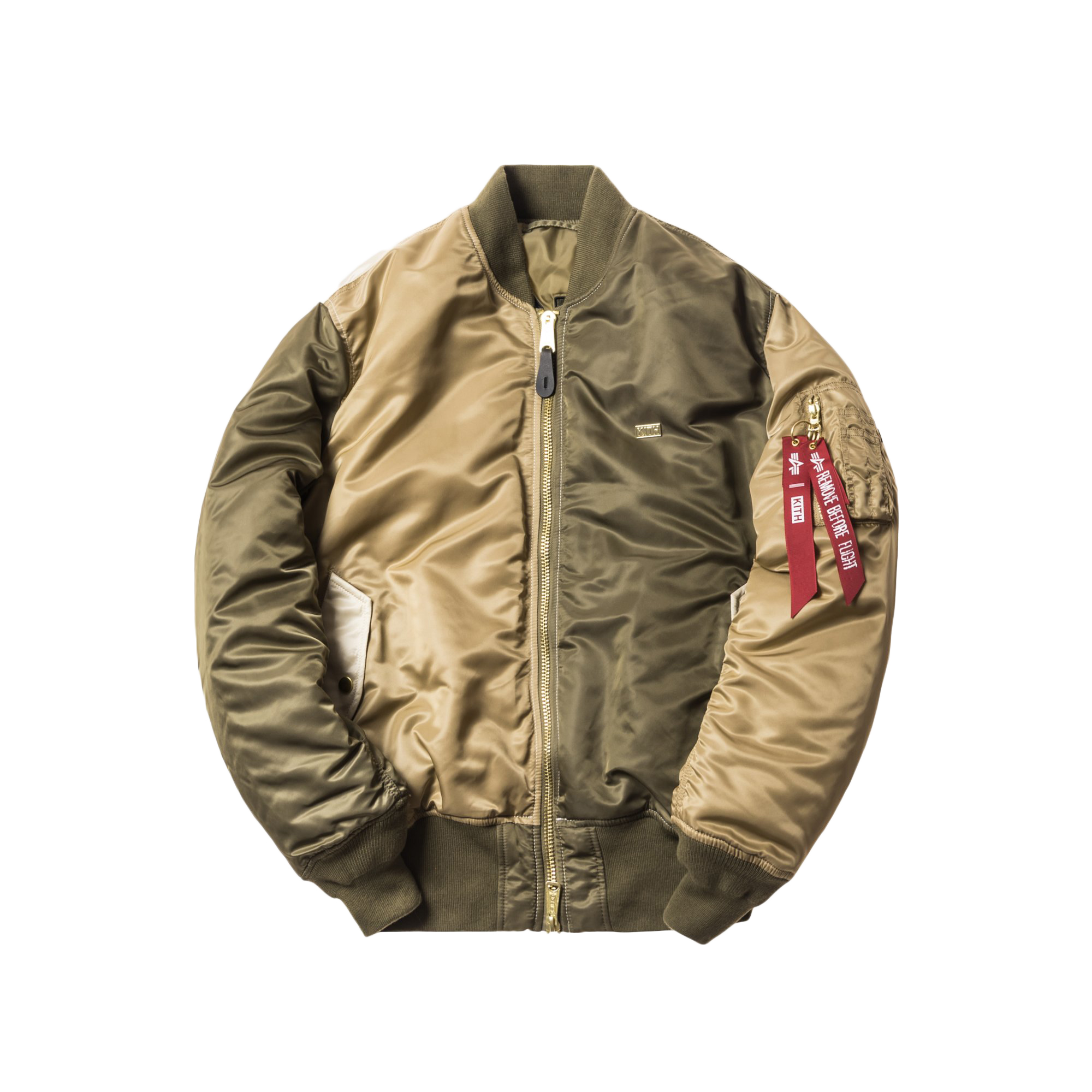Kith x Alpha Industries MA-1 Bomber Olive/Coyote/Tan Men's - SS18 - US