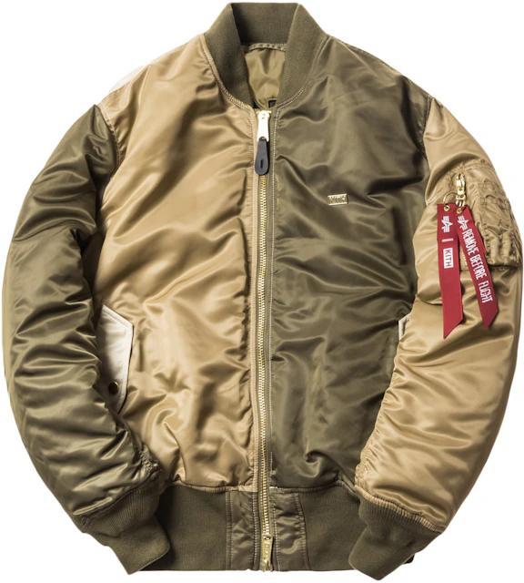 Kith x Industries MA-1 Bomber Olive/Coyote/Tan - SS18 ES