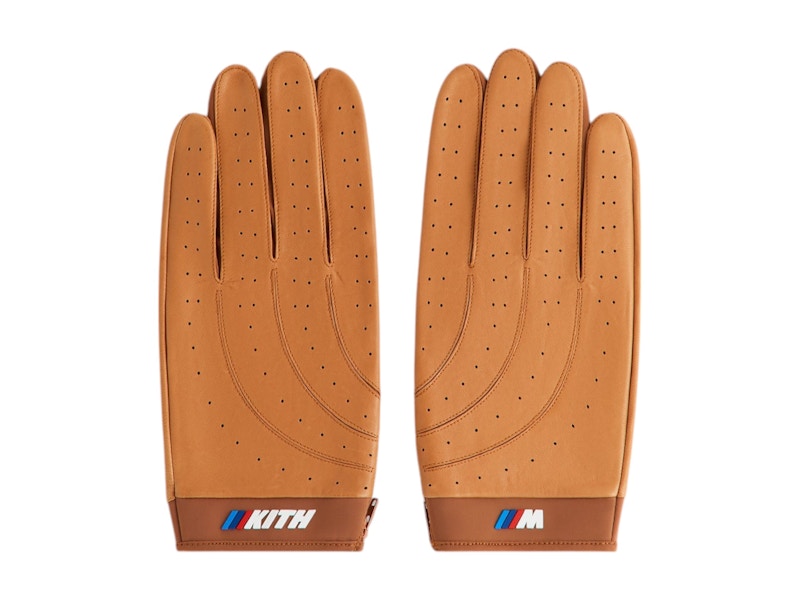 Pre-owned Kith X Bmw Leather Driving Glove In Desert