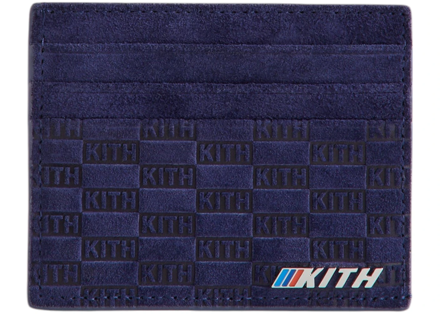 Kith x BMW Monogram Suede Card Holder Techno Violet FW24 US