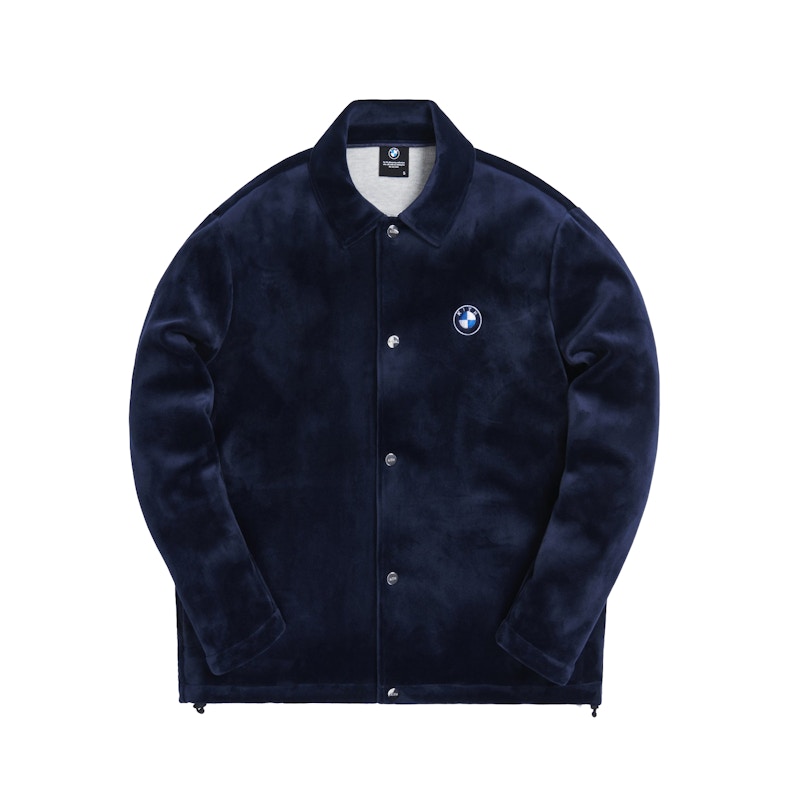 Kith x BMW Velour Coaches Jacket Navy