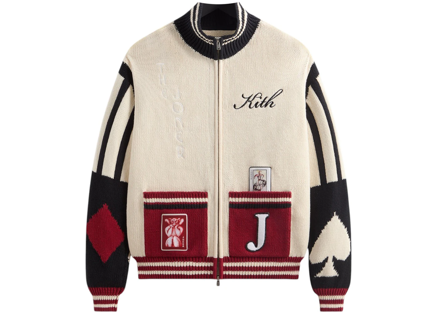 Kith x Batman Joker Wyona Full Zip Sweater Sandrift Men's FW24 US