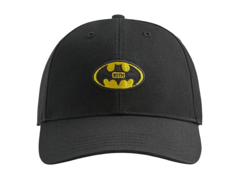 Pre-owned Kith Men's X Batman Twill Aaron Cap In Black