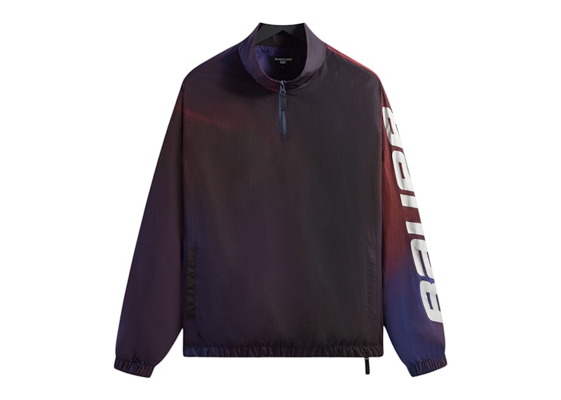 堂々スタイルアップ【KITH】Rangers Nylon Quarter Zip Other Stories Gråmeleret longline-sweatshirt i økologisk