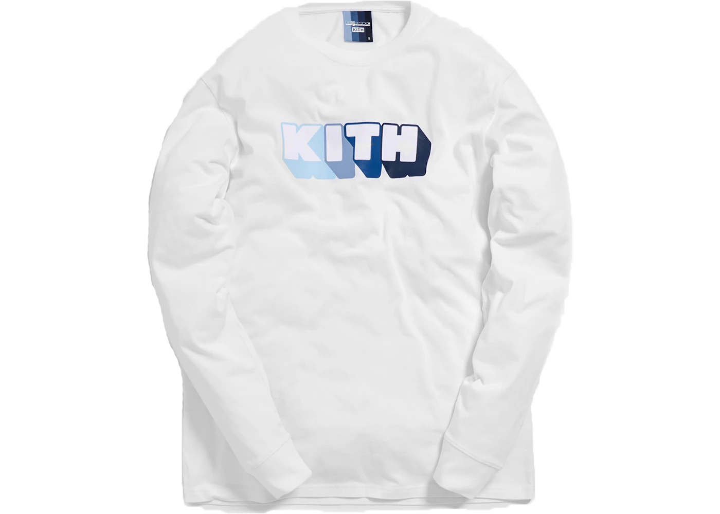 Kith x Bearbrick Logo L/S Tee White - SS19 Men's - US