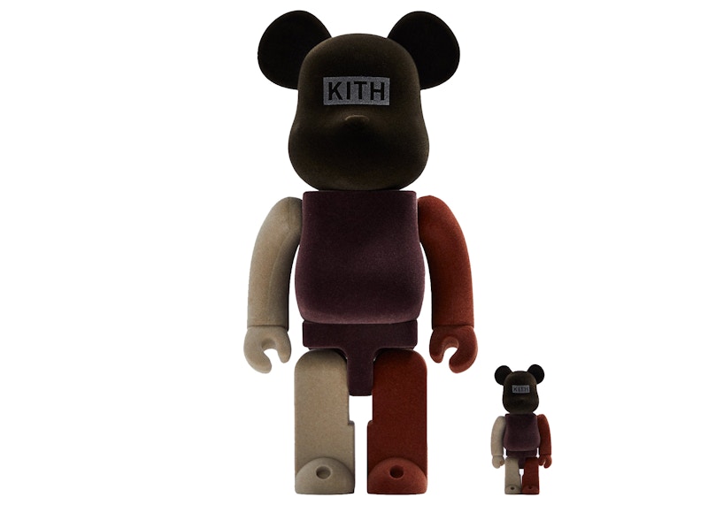 Kith x Bearbrick Monday Program Vol. 3 100% & 400% Set Flocked